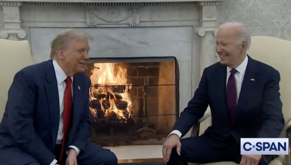 Social Media Can’t Help But Notice That Joe Biden Was All Smiles During White House Meeting With Donald Trump