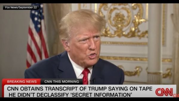 Report: Trump Caught on Tape Admitting He Never Declassified ‘Secret’ Military Information