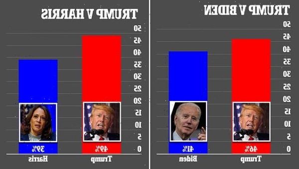 Trump would hammer Biden OR Harris in 2024, new poll shows - WSTale.com ...