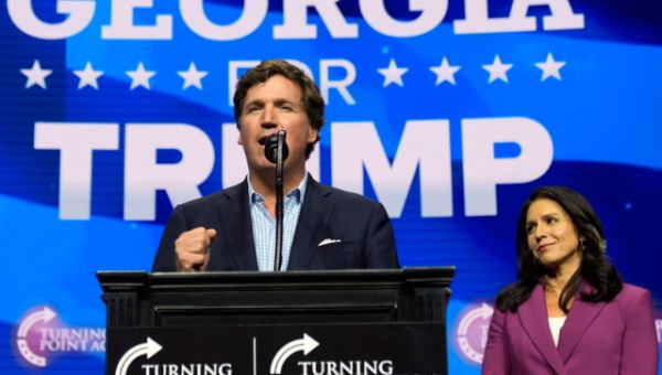 ‘Dad Is Home, and He’s Pissed’: Carlson Rallies Trump Supporters to Vote