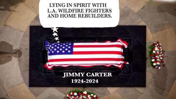 Jimmy Carter services: Darcy cartoon