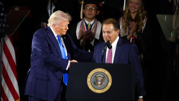 Nick Saban shares Donald Trump story from visit to White House