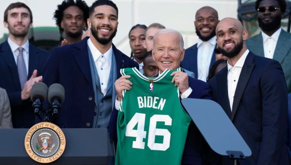 President Biden welcomes NBA Champion Celtics to White House – The Boston Globe
