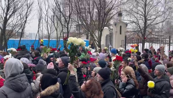 Funeral service for Russian opposition leader Navalny held in Moscow
