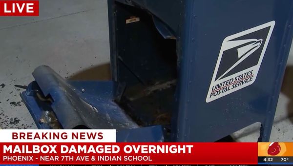 USPS Mailbox Fire In Arizona's Maricopa County Damages Some Electoral Ballots