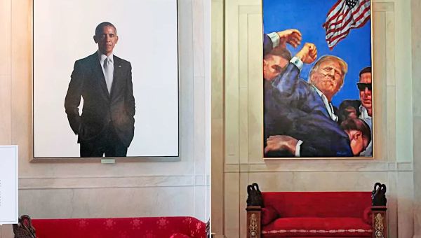 White House Swaps Barack Obama’s Official Portrait with Painting of Trump After Assassination Attempt