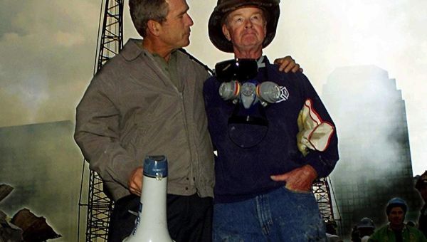 Bob Beckwith, FDNY firefighter in iconic 9/11 photo with President George W. Bush, dies at 91