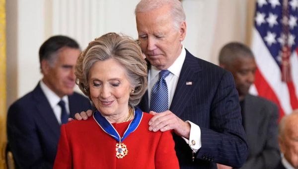 Biden awards Presidential Medal of Freedom to Hillary Clinton, Michael J. Fox, Denzel Washington and more