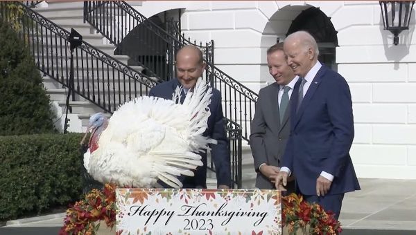 President Biden Pardons Turkeys ‘Liberty’ and ‘Bell’ for Thanksgiving