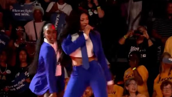 Megan Thee Stallion Puts Her Support Behind Presidential Hopeful Kamala Harris by Performing at Rally