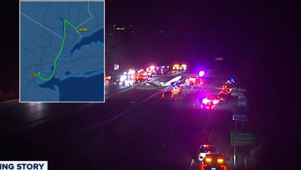 Small plane from Linden Airport lands along NY interstate, 1 dead