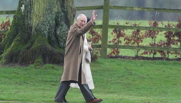 King Charles attends church for first time since cancer diagnosis and pictured at Sandringham