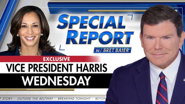 Brett Baier Scheduled to Interview Kamala Harris – Tomorrow, Wednesday – The Last Refuge