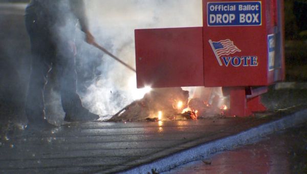 Police are searching for the person who set ballot boxes on fire in Washington and Oregon. Here’s what we know