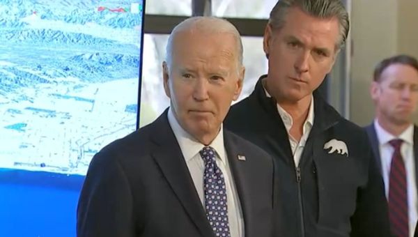Biden celebrates great-grandchild, takes no questions at California wildfire briefing with Newsom