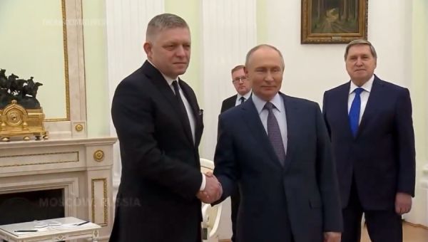 Slovenia’s Fico in surprise visit to Putin in Moscow
