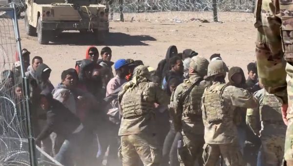 While Biden Fundraises in Texas, Illegal Aliens Attack Border | Frontpage Mag