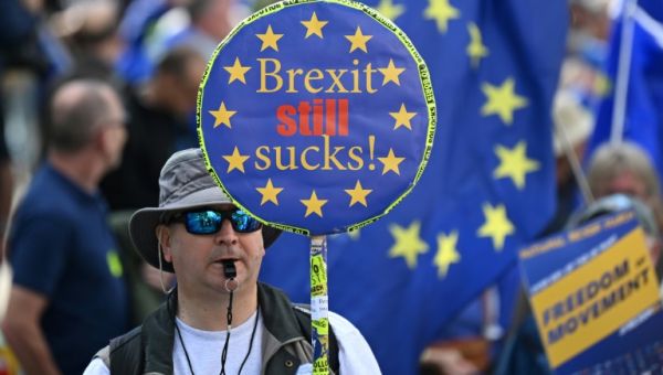 Pro-EU Supporters March For Britain To Rejoin Bloc