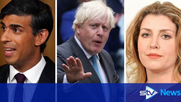 Sunak, Johnson and Mordaunt being backed for new PM in leadership race