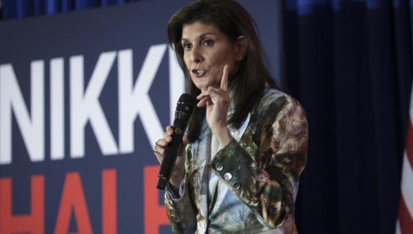 Haley responds after Trump criticizes her deployed husband