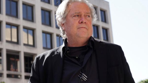Steve Bannon in court today to be sentenced for contempt of Congress charges