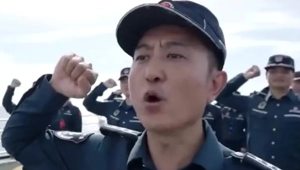 China’s forces pledge loyalty to Communist Party on disputed island