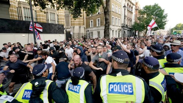 Police ‘deal swiftly’ with protesters in London and Hartlepool after previous Southport riot