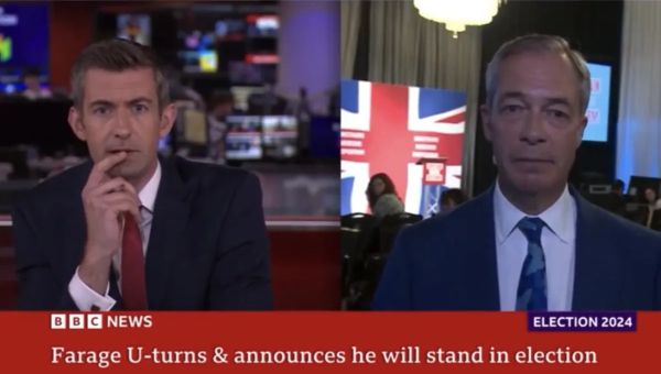 Nigel Farage calls BBC presenter 'boring' in heated election interview