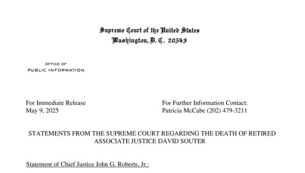 Justices Reflect on Souter's Legacy