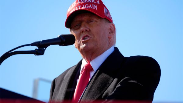 In Pennsylvania, Trump says he shouldn’t have left White House after 2020 loss