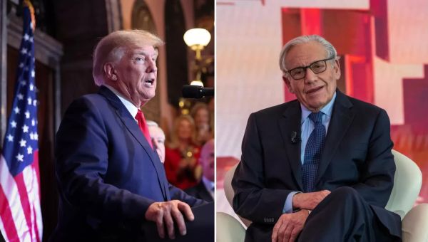 Trump argues the value of hearing his own voice in $49M Bob Woodward suit