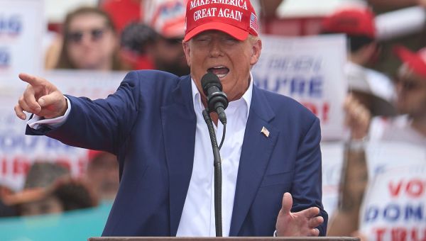 Donald Trump Says Die-Hard MAGA Fan Would Prioritize 'Suicide over Biden' During Las Vegas Rally