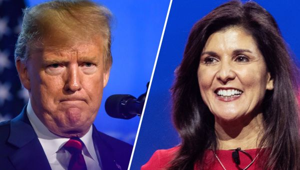 Trump trolls Nikki Haley with face-mash up of her and Hillary Clinton ...