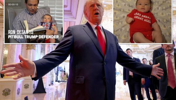 Trump trolls DeSantis for dressing baby in MAGA onesie for 2018 ad