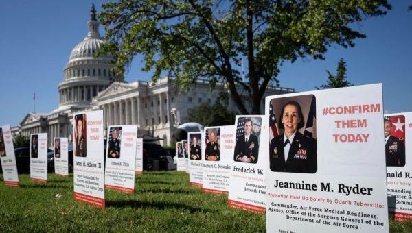 Senate confirms first female Navy chief, 2 others, plots to bust Tuberville blockade