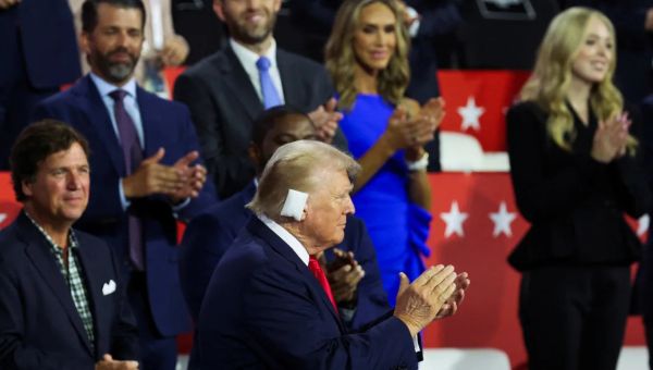 Watch: Trump makes unscheduled appearance at RNC