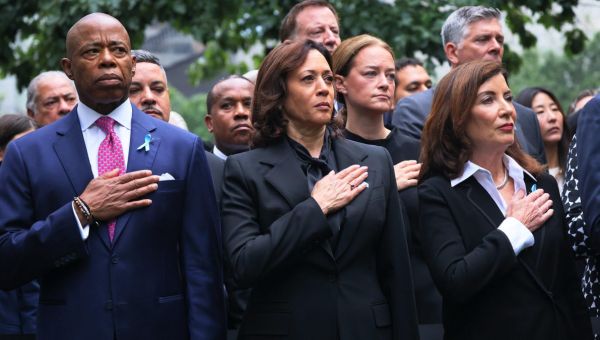 VP Kamala Harris Visits Ground Zero To Commemorate 9/11 Anniversary