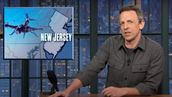 Seth Meyers: ‘This whole drone freakout is turning us into prehistoric neanderthals’