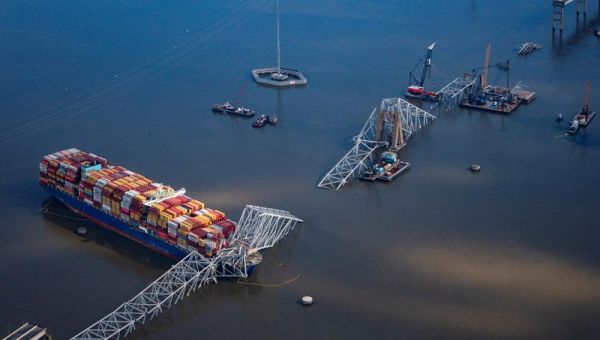 Biden to tour Baltimore bridge collapse site amid work to clear crucial shipping lane