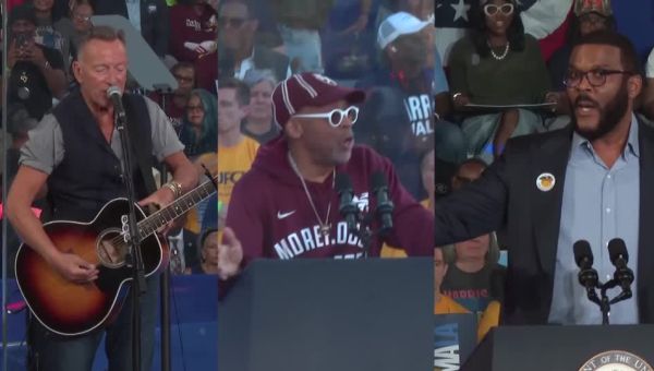 Harris rallies with Springsteen, Tyler Perry and Spike Lee