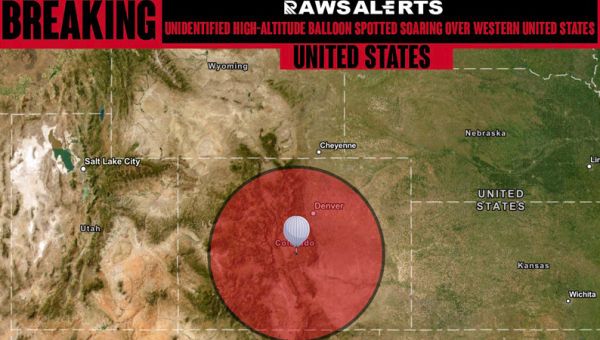 Here We Go Again: Military Tracking High-Altitude Balloon Over US