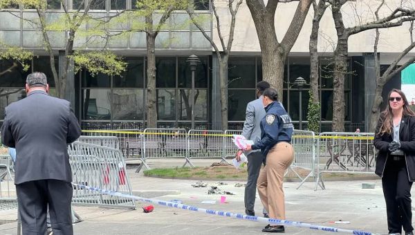 Person set themselves on fire outside Trump trial in Lower Manhattan according to video, witnesses