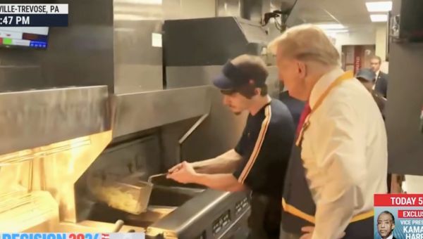 MSNBC Can’t Figure Out Why Trump Would ‘Work A Fryer’ At McDonald’s, As Crowd Cheers Him On