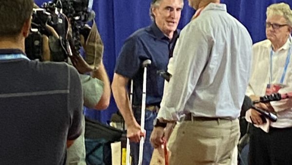 Port: Burgum says he’s debating after injury, surgeon says long-term campaigning may pose bigger problem