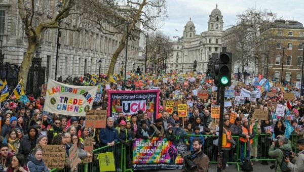 Half a million UK workers strike