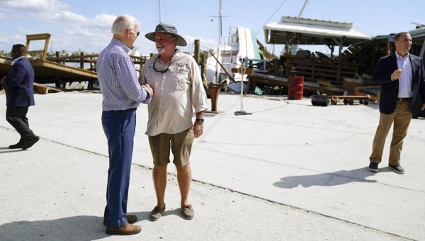 WATCH: Biden drops F-bomb while touring Hurricane Ian devastation in Florida
