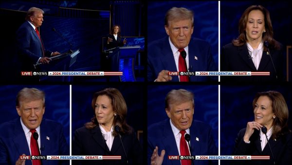 How Harris and Trump reacted to each other during the debate, in GIFs