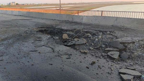 Ukraine updates: Ukraine damages key Crimea bridge, Russian officials say