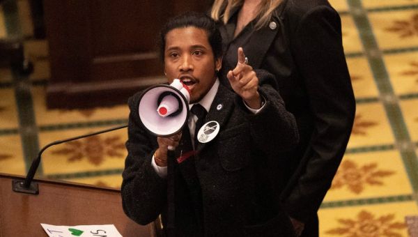 Tennessee Republicans expelled a Democratic legislator who protested with anti-gun activists in the House