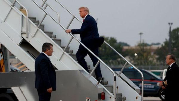 Campaign says it learned from media that Trump jetted to events in Jeffrey Epstein’s plane
